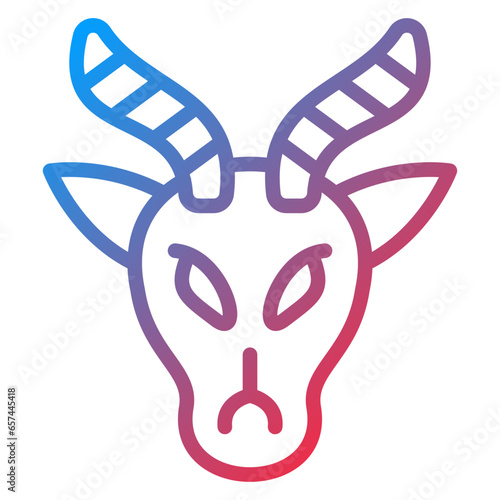 Vector Design Gazelle Icon Style