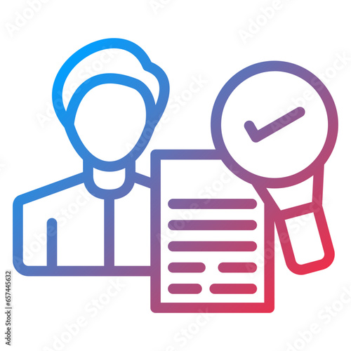 Vector Design Background Check Icon Style