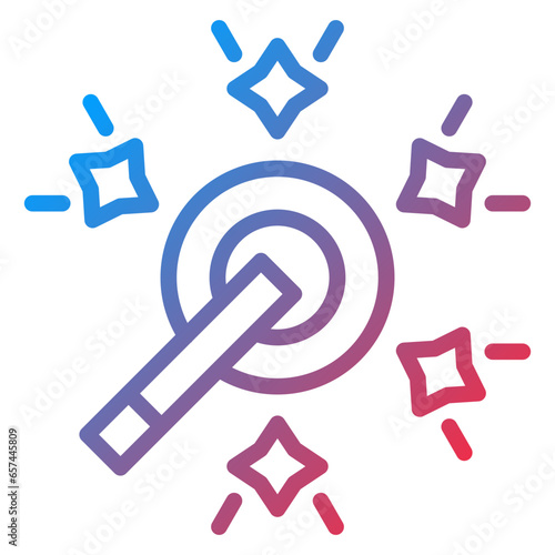 Vector Design Auto Enhance Icon Style