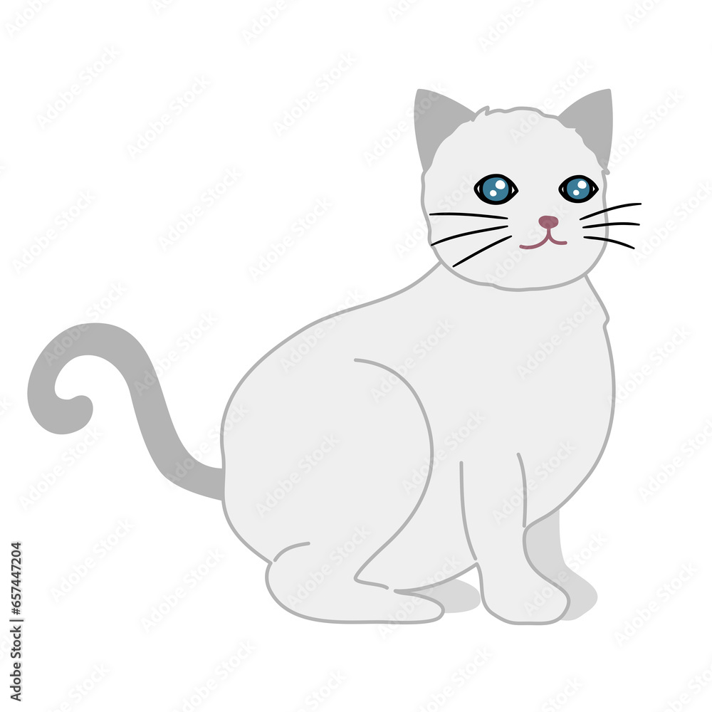 Fototapeta premium cat cartoon character