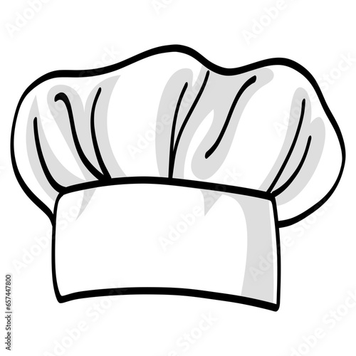 Chefs Hat Cartoon Vector Illustration Drawing Art Icon