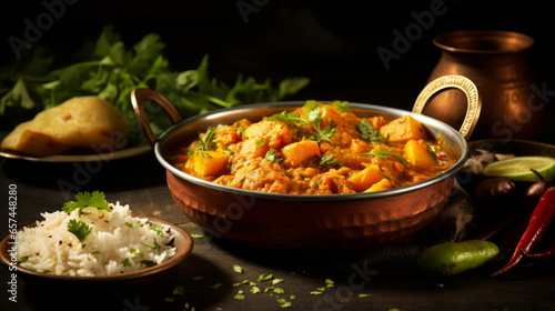 indian curry , ai generated