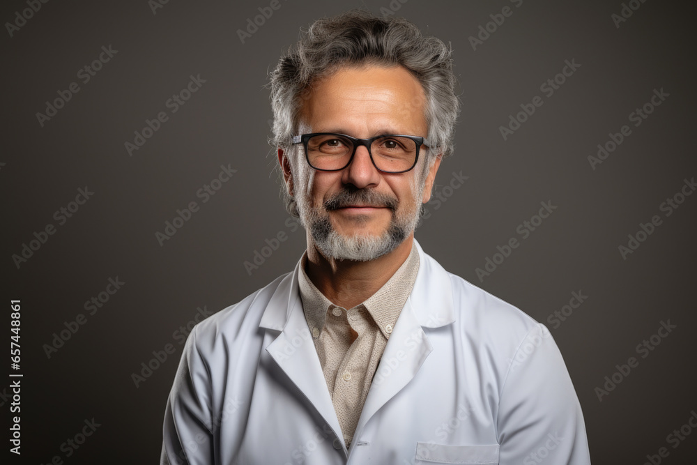 Man in lab coat posing for picture. Suitable for scientific, medical, or professional concepts. Man in lab coat posing for picture. Suitable for scientific, medical, or professional concepts.