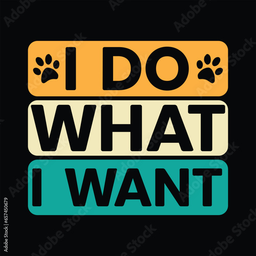 Cat t-shirt design, Cat typography, Cat related quotes elements
