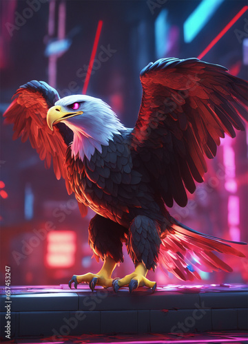 portrait of a eagle  GENERATIVE AI