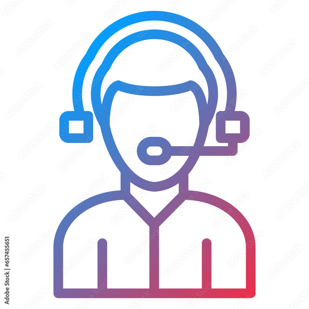 Customer Service Icon Style Customer Service Icon Style