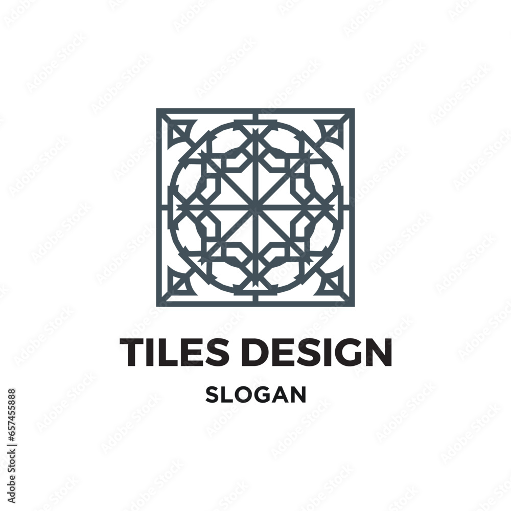 Fototapeta premium Abstract ornament template illustration vector design