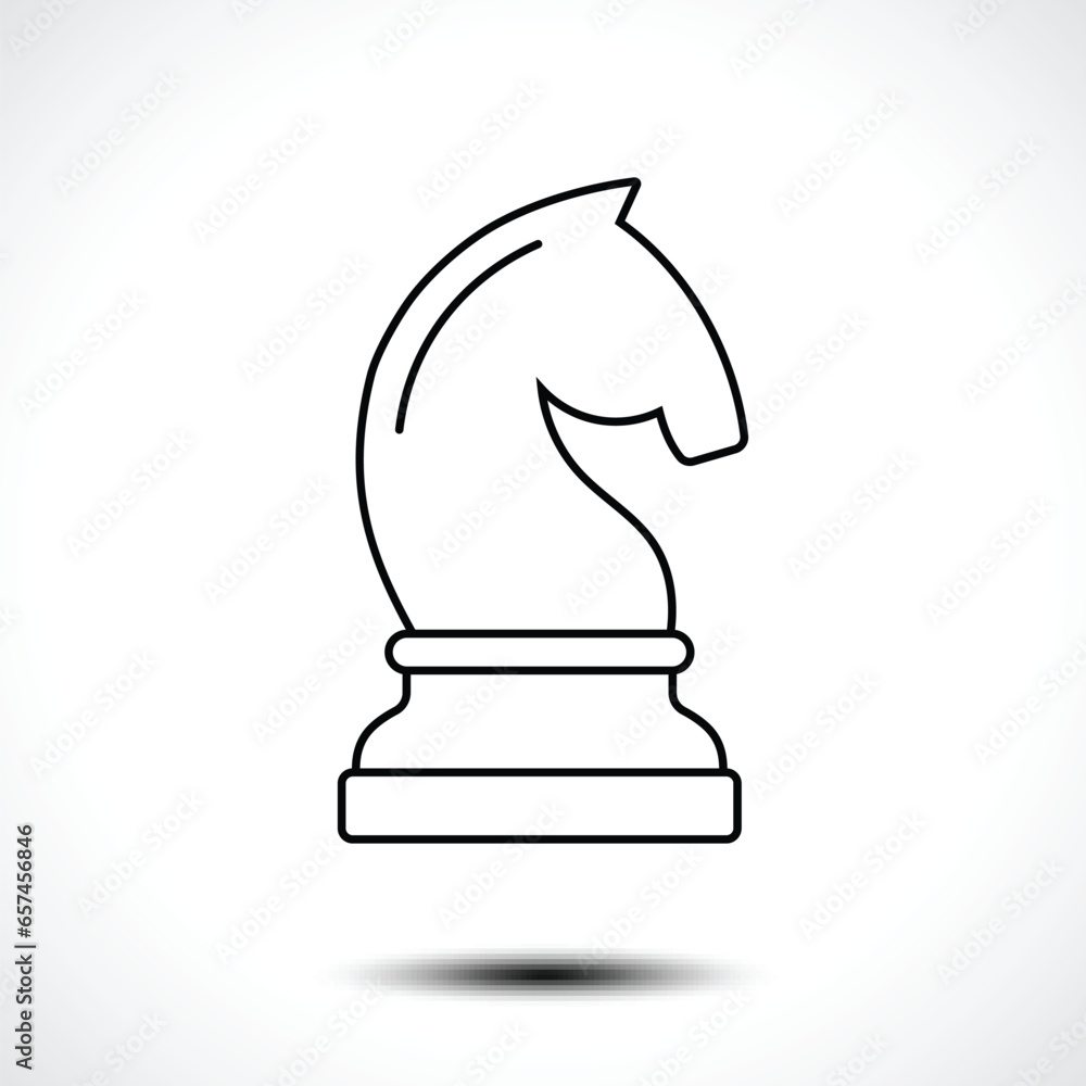 Knight chess icon. Horse chess icon. Vector illustration. Knight chess icon. Horse chess icon. Vector illustration.