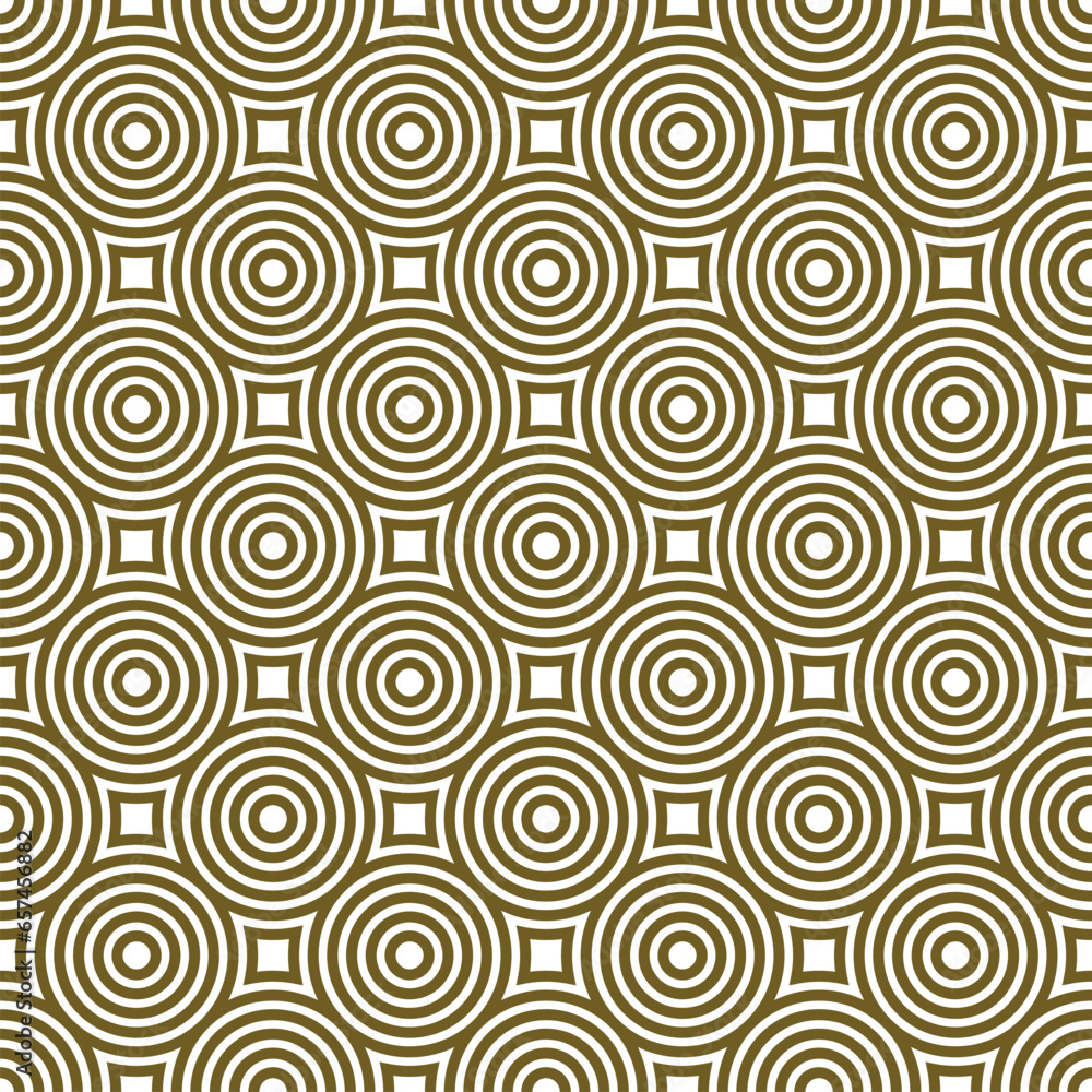 Seamless geometric pattern. Circles ornament . Five circles