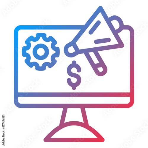 Search Engine Marketing Icon Style