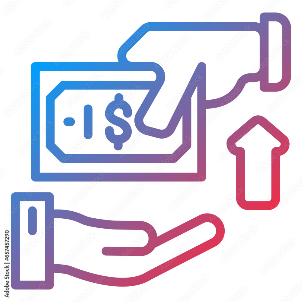 Cash Pickup Icon Style