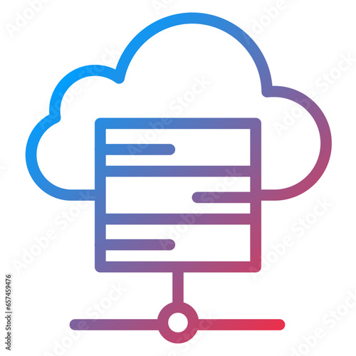 Cloud Storage Icon Style