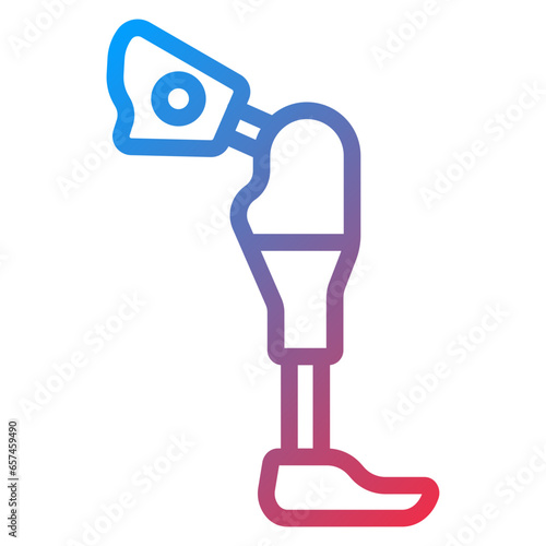 Smart Prosthesis Icon Style