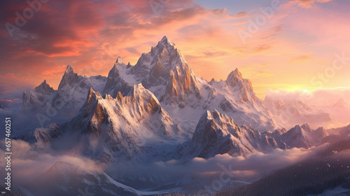 sunrise in the mountains © reddish