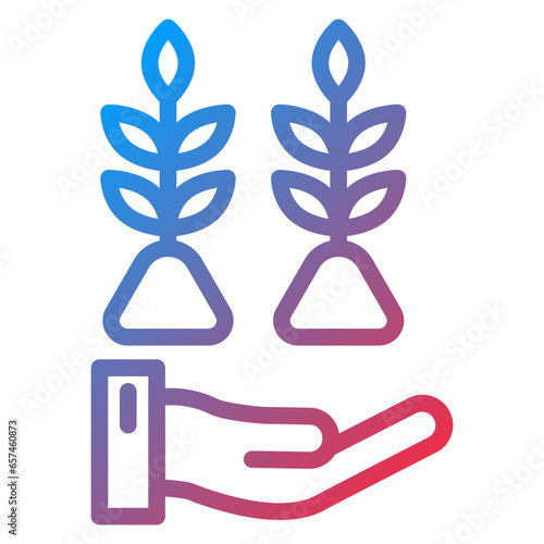 Save Plants Icon Style