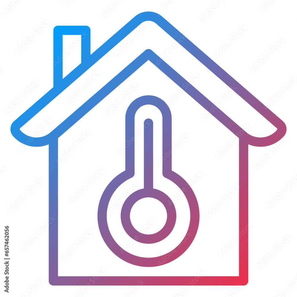 Smart Temperature Icon Style Smart Temperature Icon Style