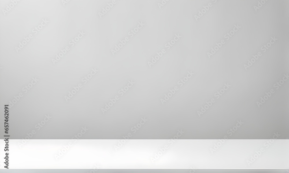 Empty wooden table, white wall, mockup Empty wooden table, white wall, mockup