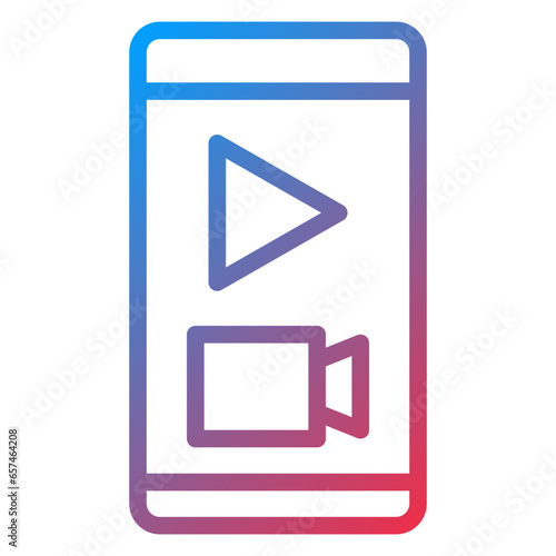 Mobile Live Stream Icon Style