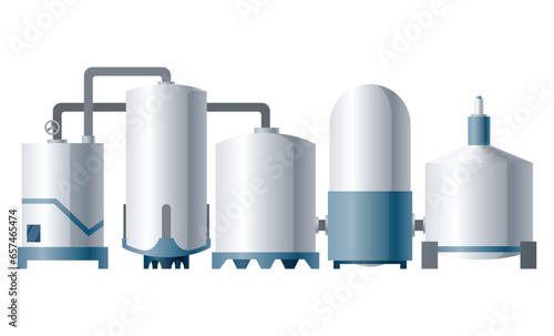 Hydrogen fuel. Green hydrogen. Hydrogen is ecological form of energy. Use green energy from renewable natural resources. Vector illustration isolated on a white background