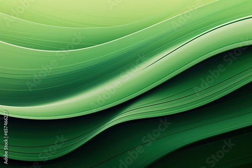Green Organic Lines as Abstract Wallpaper Background, Similar to a meadow landscape with mountains