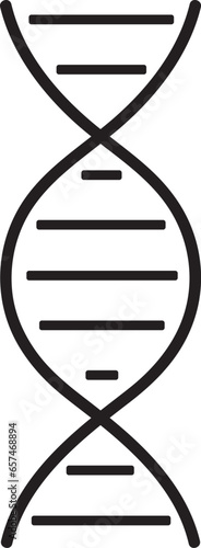 DNA molecules. DNA icon design.