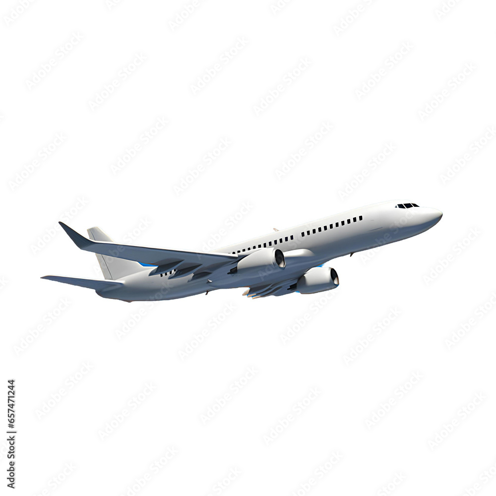 airplane isolated on white  with clipping path