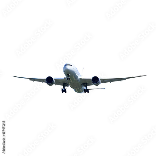 airplane isolated on white background with clipping path