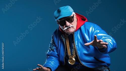 Funny older hip hop man