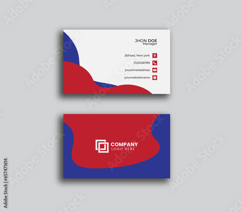 vector minimal business card design. simple modern business card template. corporate visiting card design template