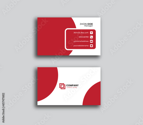 vector minimal business card design. simple modern business card template. corporate visiting card design template