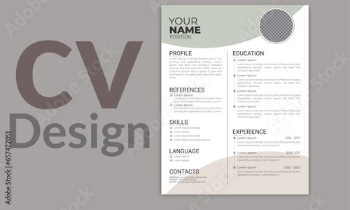 modern professional resume cv design layout template