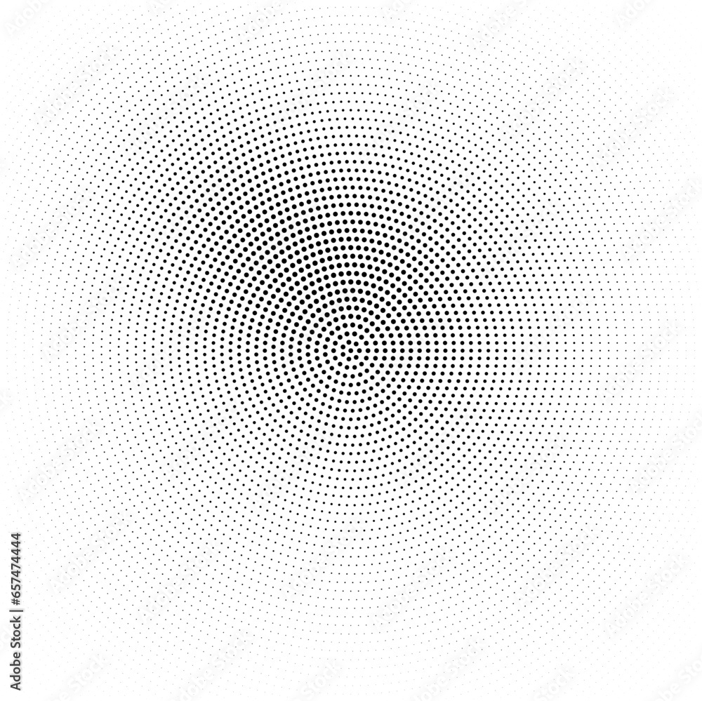 Abstract halftone wave dotted background. Halftone pattern, dot, circle. Vector modern optical halftone pop art texture for poster, business card, cover, label mock-up, sticker