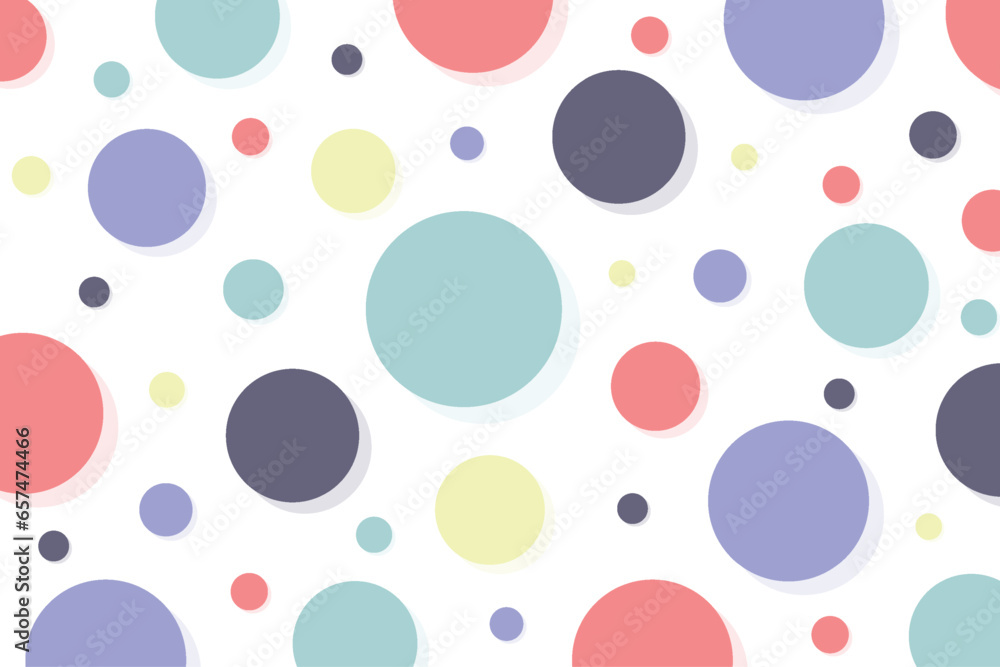Abstract colorful random circles pattern design on white background. Vector illustrator Abstract colorful random circles pattern design on white background. Vector illustrator