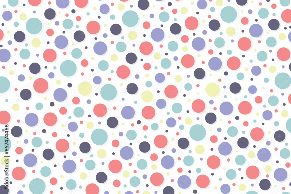Abstract colorful random circles pattern design on white background. Vector illustrator Abstract colorful random circles pattern design on white background. Vector illustrator