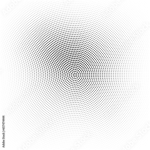 Abstract halftone wave dotted background. Halftone pattern, dot, circle. Vector modern optical halftone pop art texture for poster, business card, cover, label mock-up, sticker