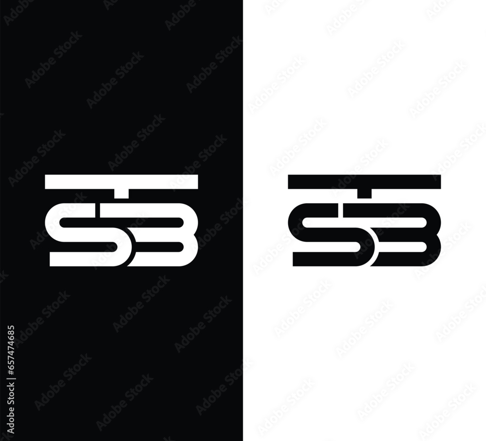 Monogram TSB Logo Design Vector Monogram TSB Logo Design Vector