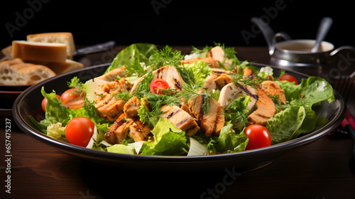 Classic Salad with Grilled Chicken