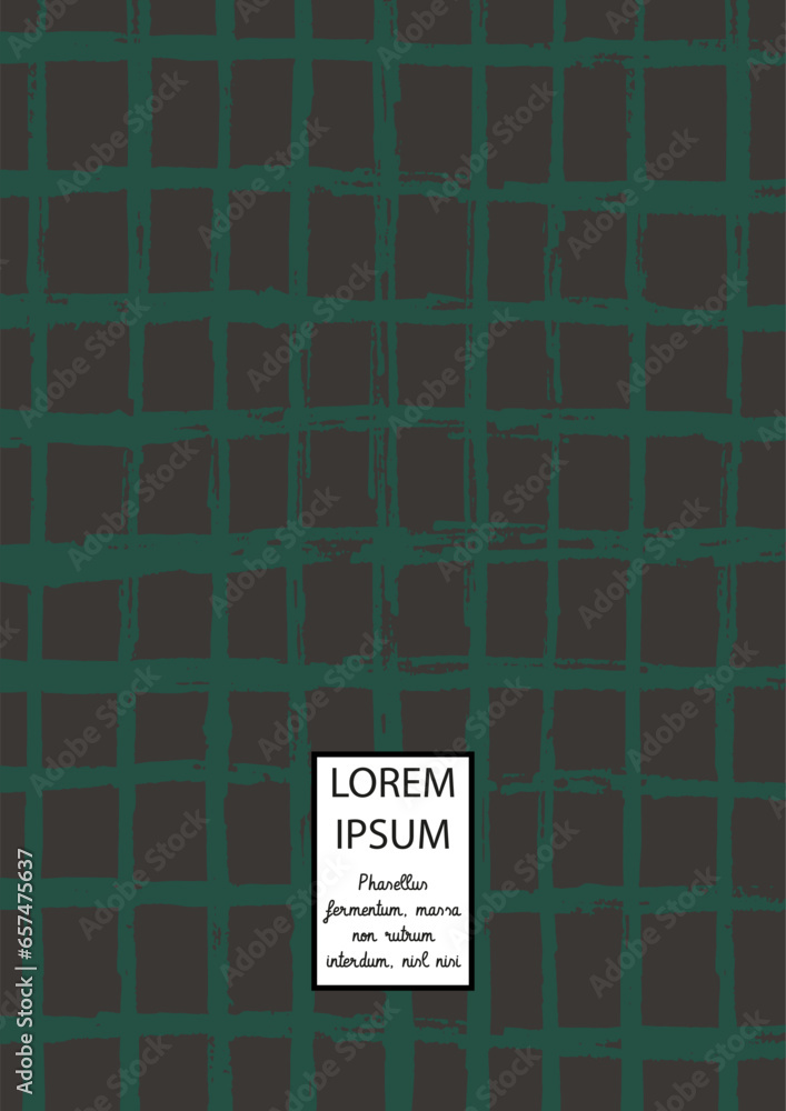 Obraz premium Vector Abstract Hand Drawn Scribble Cover. Minimal Artistic Sketch Poster.