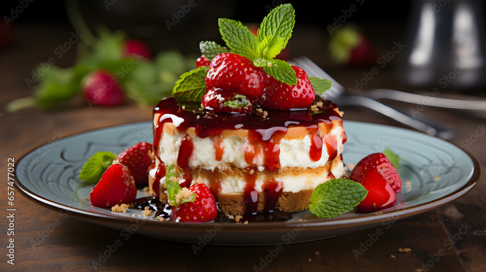 Cheesecake with Fresh Strawberries Cheesecake with Fresh Strawberries