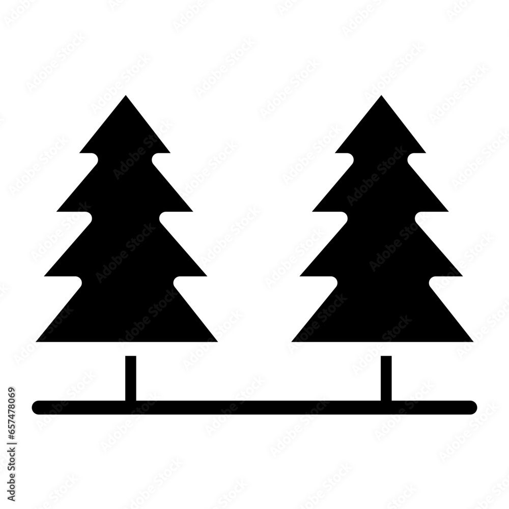 Fototapeta premium Solid Mountain icon