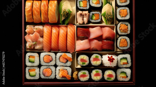 set of sushi - sushi box