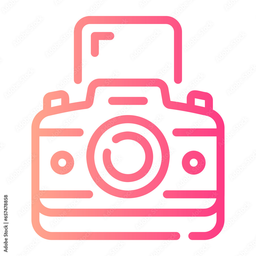 instant camera Line Gradient Icon instant camera Line Gradient Icon