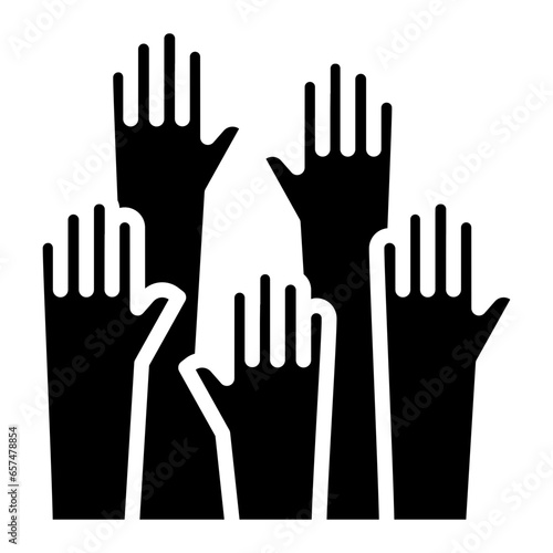 Solid Group Hands icon