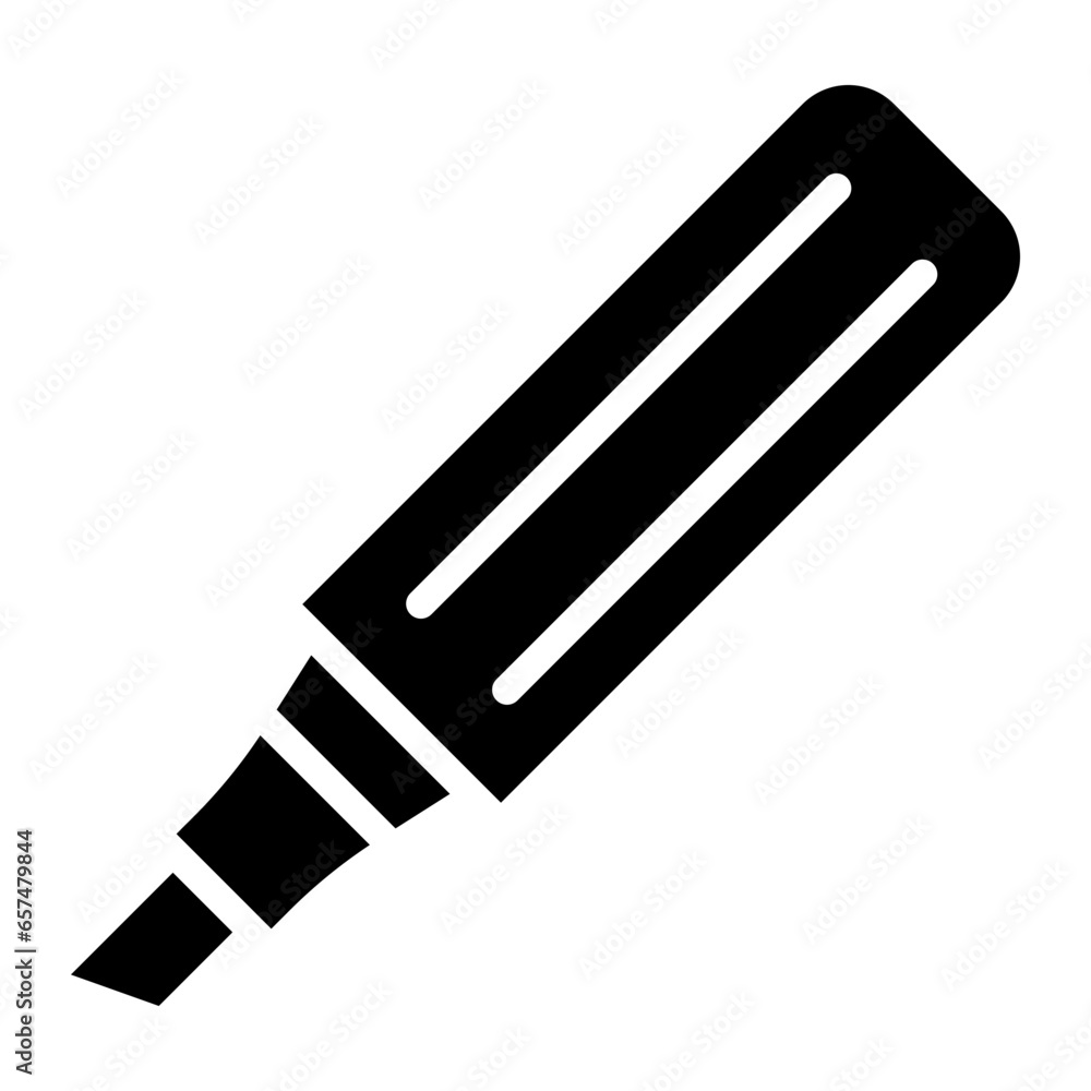 Solid Marker pen icon Solid Marker pen icon
