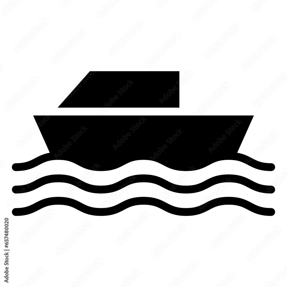 Solid Boat icon Solid Boat icon