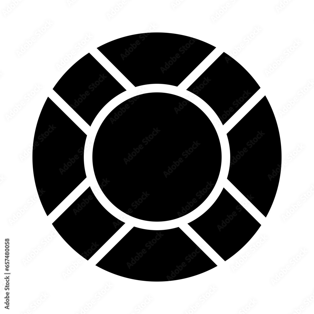 Solid Lifebuoy icon Solid Lifebuoy icon