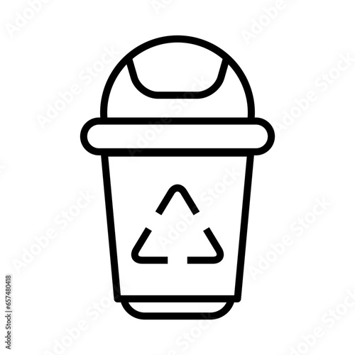 Trash can icon. Recycle bin icon