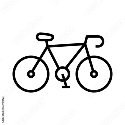 Bicycle icon. Racing bike icon