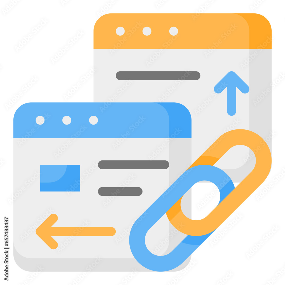 Backlink Icon, Flat style icon vector illustration, Suitable for website, mobile app, print, presentation, infographic and any other project. Backlink Icon, Flat style icon vector illustration, Suitable for website, mobile app, print, presentation, infographic and any other project.