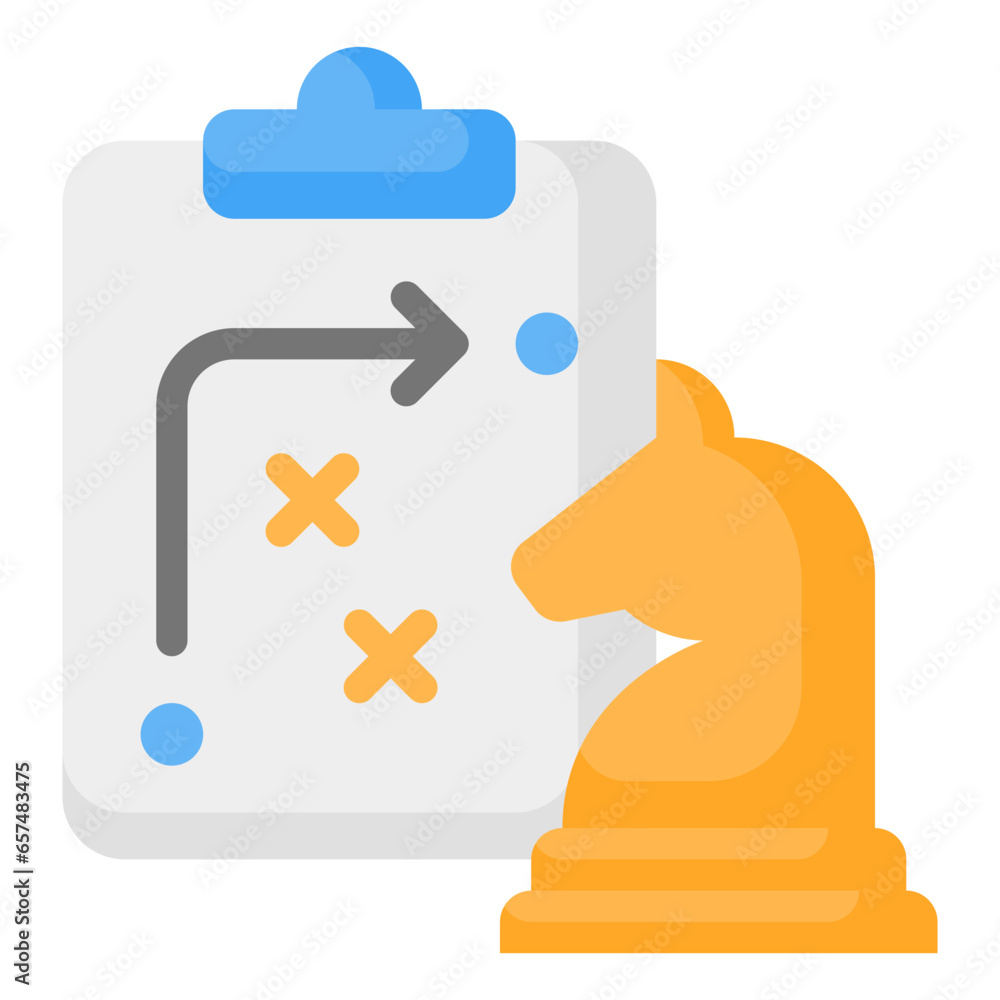 Strategy Icon, Flat style icon vector illustration, Suitable for website, mobile app, print, presentation, infographic and any other project. Strategy Icon, Flat style icon vector illustration, Suitable for website, mobile app, print, presentation, infographic and any other project.